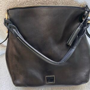 Dooney & Bourke Black Florentine Twist Strap Hobo